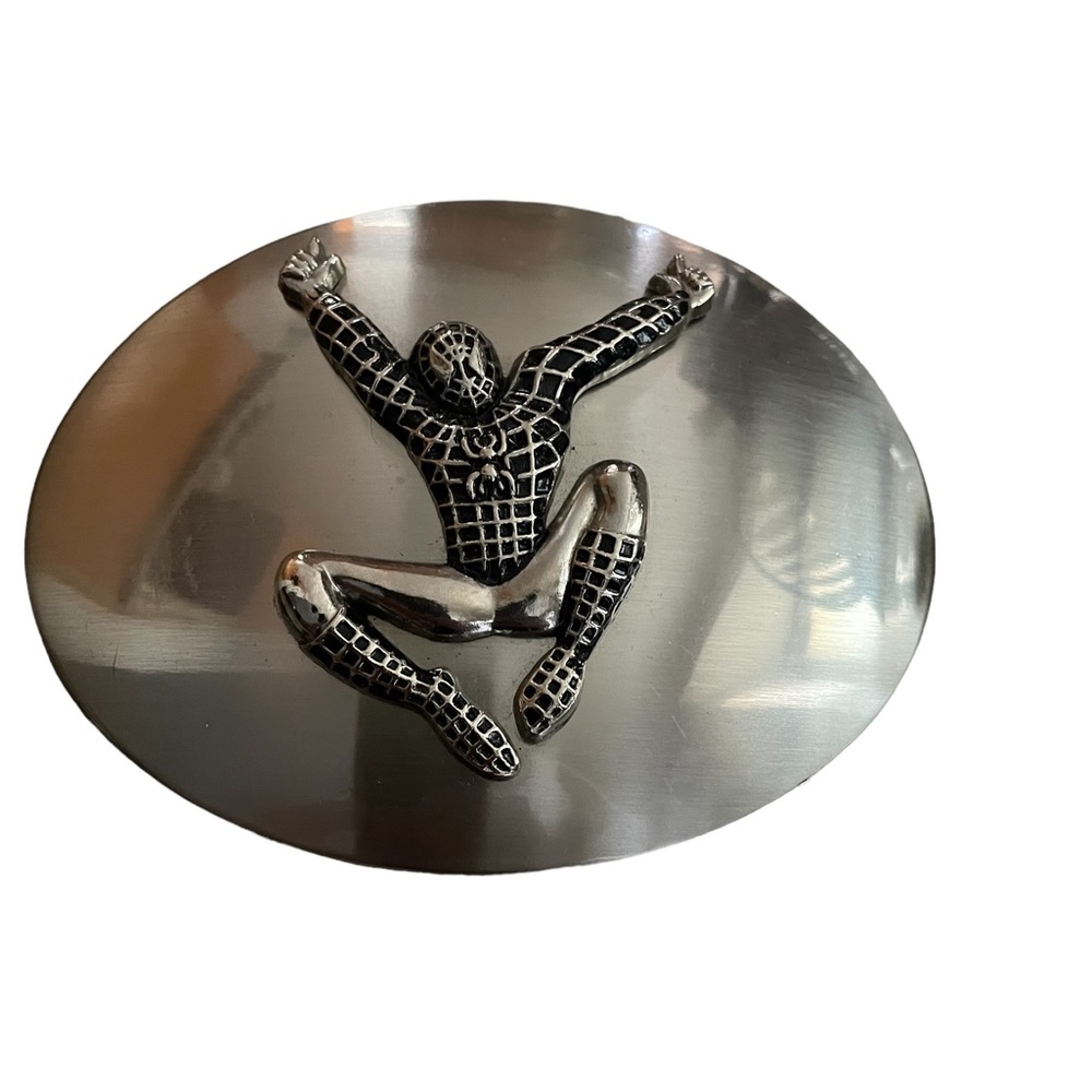 Vintage Belt Buckle Spiderman Marvel Comics Silver